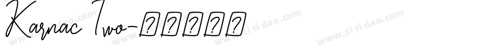 Karnac Two字体转换